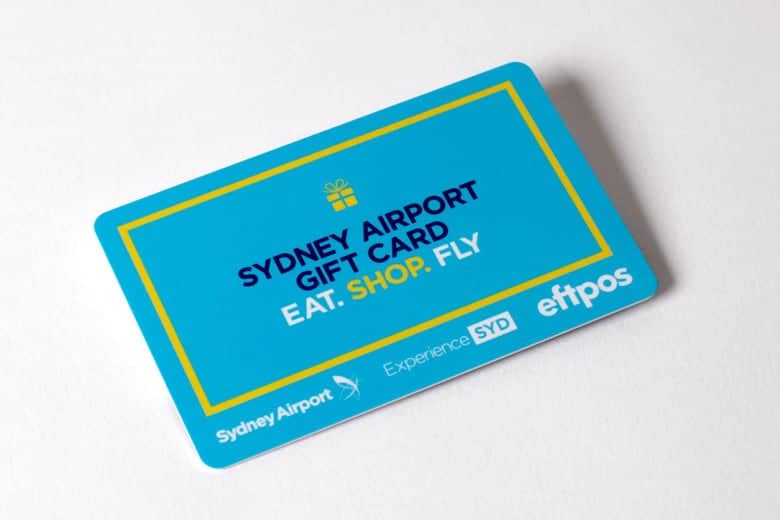 Australian airport gift card